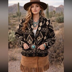 Vintage Southwestern Aztec woman’s jacket - medium 
Western wear